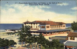 Pass-a-Grille Beach Hotel and Casino on the Gulf of Mexico Florida Postcard Postcard