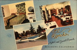 El Rancho Motel and Guest Ranch Postcard