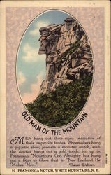 The Old Man of the Mountain Postcard