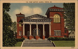 First Baptist Church Postcard