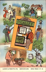 Leb's Pigalley on Luckie & Forsyth Streets Postcard