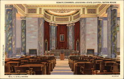 Louisiana State Capitol - Senate Chamber Baton Rouge, LA Postcard Postcard