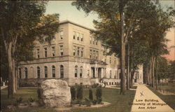 University of Michigan - Law Building Postcard