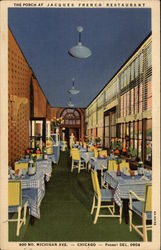 Jacques French Restaurant - The Porch Postcard