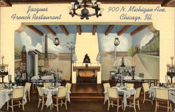 Jacques French Restaurant Postcard