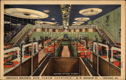 The New Forum Cafeteria Chicago, IL Postcard Postcard