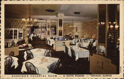 Harding's Colonial Room Postcard