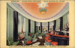 Jacques French Restaurant - Jacques Bar Postcard