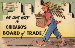 Chicago's Board of Trade Illinois Postcard Postcard