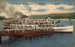Steamer Mt. Washington II at Wharf, Lake Winnipesaukee Steamer Mt. Washington II at Wharf, Lake Winnipesaukee
