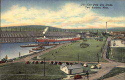 City Park Ore Docks Two Harbors, MN Postcard Postcard