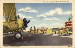 Plane Line-up, Corry Field Pensacola, FL Postcard Postcard