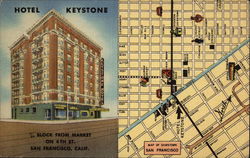 Hotel Keystone San Francisco, CA Postcard Postcard