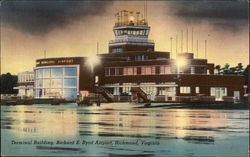 Richard E. Byrd Airport - Terminal Building Richmond, VA Postcard Postcard