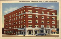 New Hotel Lawrence Postcard