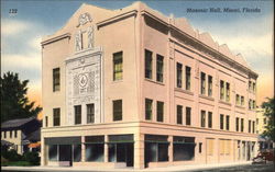 Masonic Hall Miami, FL Postcard Postcard