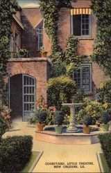 Courtyard, Little Theatre Postcard