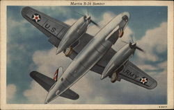 Martin B-26 Bomber Postcard