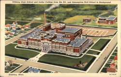 Hibbing High School and Junior College from the Air Postcard