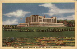 Forest Products Building taken from the Lake Drive Madison, WI Postcard Postcard
