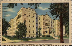 Mercy Hospital Denver, CO Postcard Postcard