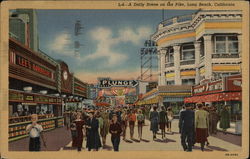 Street Scene on The Pike Postcard