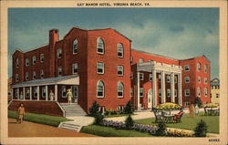 Gay Manor Hotel Virginia Beach, VA Postcard Postcard