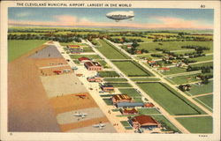 Cleveland Municipal Airport Postcard