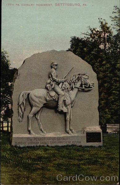 17th PA. Cavalry Regiment Gettysburg Pennsylvania