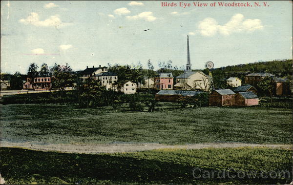 Bird's Eye View of Woodstock, N.Y New York