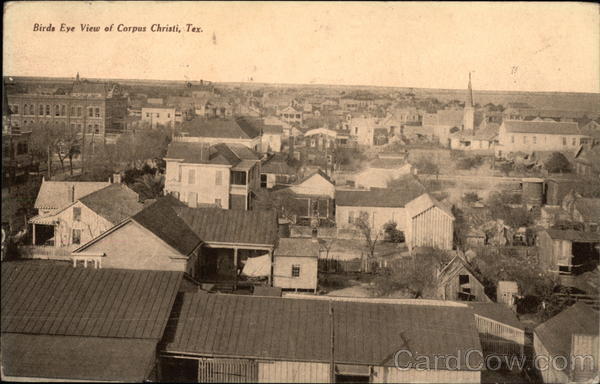 Birds Eye View of Corpus Christi, Texas