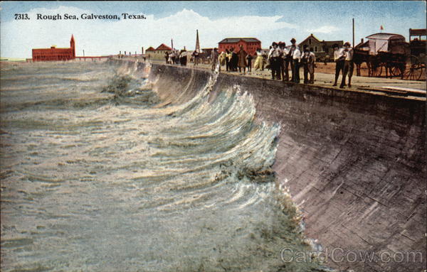 Rough Sea Galveston Texas