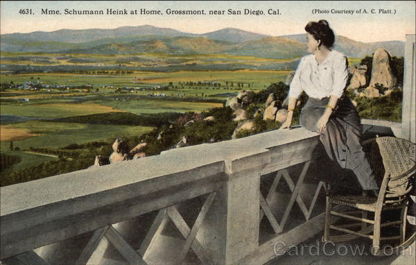 Mme. Schumann Heink at Home - Grossmont San Diego California