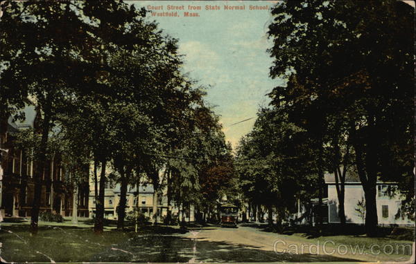 Court Street from State Normal School Westfield Massachusetts