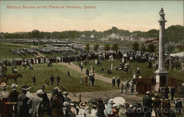Military Review on the Plains of Abraham PQ Canada