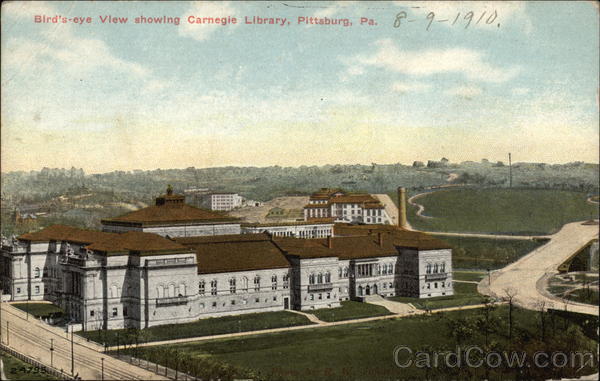 Bird's-Eye View Showing Carnegie Library Pittsburgh Pennsylvania