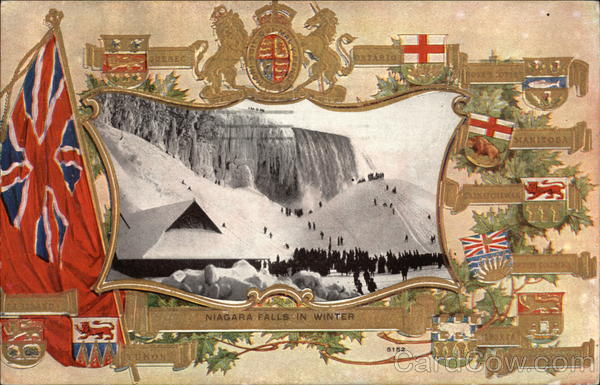 Falls in Winter Niagara Falls ON Canada Ontario