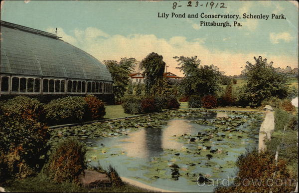 Schenley Park - Lily Pond and Conservatory Pittsburgh Pennsylvania