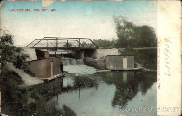 View of Okauchee Dam Wisconsin