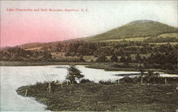 Lake Utsayantha and Bald Mountain Stamford, NY Postcard Postcard