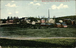 Bird's Eye View of Woodstock, N.Y New York Postcard Postcard