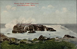 Money Rock, Grape Vine Cove East Gloucester, MA Postcard Postcard