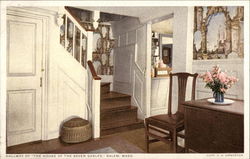 Hallway of "The Housse of the Seven Gables" Postcard