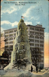 Washington Boulevard - The Ice Fountain Postcard
