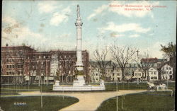 Soldiers' Monument and Common Postcard