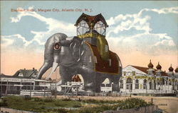 Elephant Hotel - Margate City Postcard
