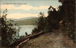 Howard's Lake Hanover, ME Postcard Postcard