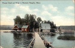 Pleasant Island and Bridge to Mainland Postcard