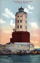 The Lighthouse at San Pedro Harbor Postcard