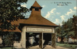 U.S. Life-Saving Station Postcard